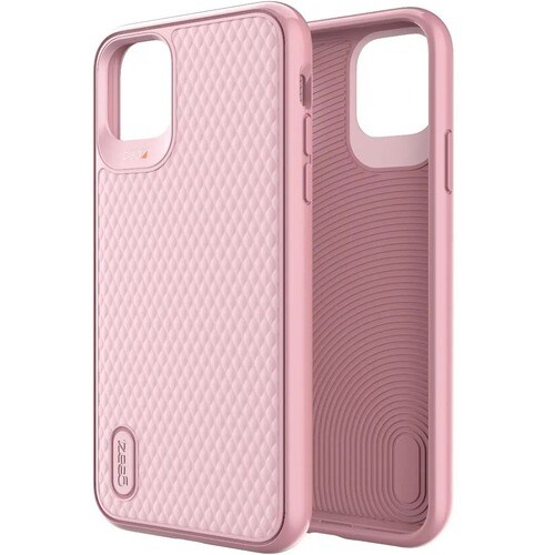 Funda gear4 Battersea - para Apple iPhone 11 Pro Max Smartphone - En relieve - Rosa Brillante - Resistente al impacto, Abs