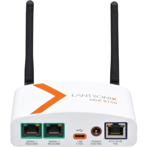 Lantronix SGX 5150 XL Wireless IoT Gateway - 256 MB - Twisted Pair - 1 x Network (RJ-45) - 1 x USB - 2 x Serial Port - 10/