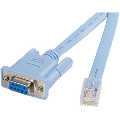 StarTech.com Cisco console router cable - RJ45 (m) - DB9 (f) - 6 ft - Cable for Network Device, Notebook, Router - First E