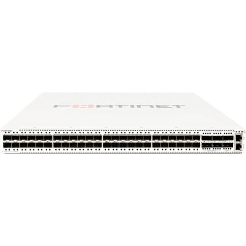FortiSwitch 1048E Layer 2/3 FortiGate switch controller compatible switch with 48 x GE/10GE SFP/SFP+ slots and 6 x 40GE QS