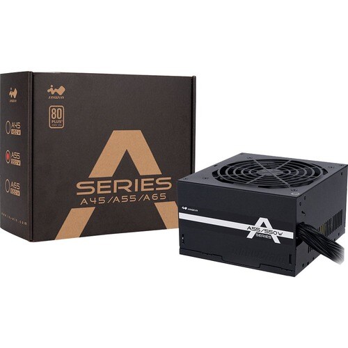 In Win IW-A550 ATX Power Supply - 550 W - Internal - 12 V DC, 5 V DC, 3.3 V DC Output - 1 +12V Rails - 1 Fan(s) - 85% Effi