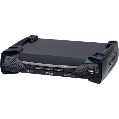 ATEN 4K DisplayPort Single Display KVM over IP Receiver with PoE - 1 Local User(s) - 4K - 3840 x 2160 Maximum Video Resolu