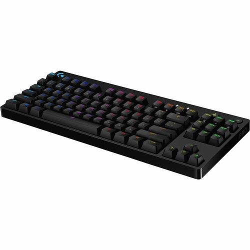 Logitech G PRO Gaming Keyboard - Cable Connectivity - Micro USB Interface - RGB LED - English (US) - Black - Mechanical Ke
