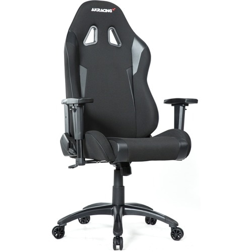AKRacing EX-Wide SE Gaming Chair Carbon Black - For Gaming - Fabric, Polyester, PU Leather, Nylon - Black, Carbon Black