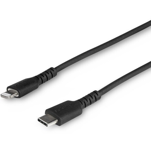 1m USB-C auf Lightning-Kabel - Aramidfaser - Apple MFi-zertifiziert - Schwarz (RUSBCLTMM1MB) - Cable for iPad, iPhone, iPa