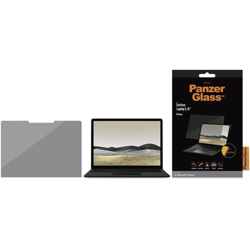 PanzerGlass Original Privacy Screen Filter - For 15"LCD Notebook - Fingerprint Resistant, Shatter Resistant, Smudge Resist