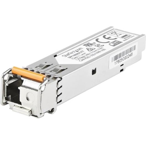 StarTech.com SFP1GBX10DES. SFP transceiver type: Faseroptik, Maximum data transfer rate: 1000 Mbit/s, Schnittstelle: SFP. 