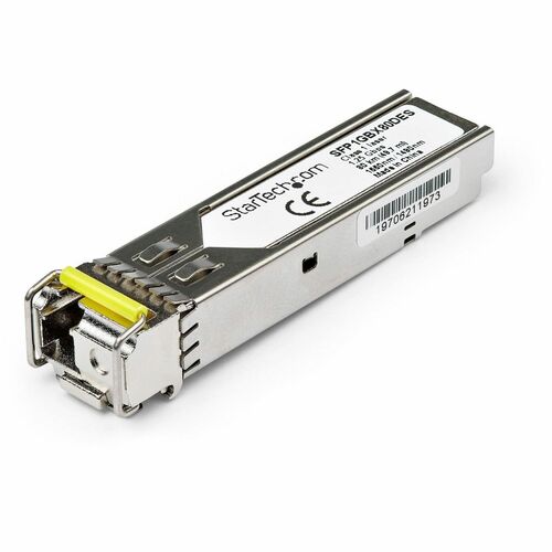 StarTech.com SFP1GBX80DES. SFP transceiver type: Faseroptik, Maximum data transfer rate: 1000 Mbit/s, Schnittstelle: SFP. 