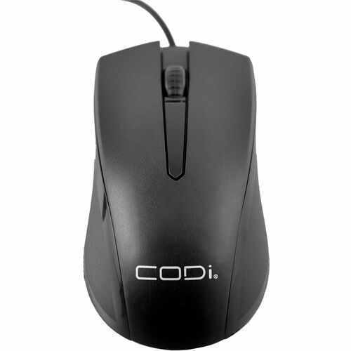CODi Wired USB Optical Mouse - Optical - Cable - USB Type A - 1200 dpi - Scroll Wheel - 3 Button(s) - Symmetrical