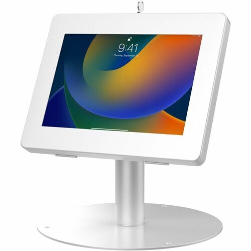 CTA Digital Hyperflex Security Kiosk Stand for Tablets (WHITE) - Up to 11" Screen Support - 11" Height x 8.3" Width x 8.7"