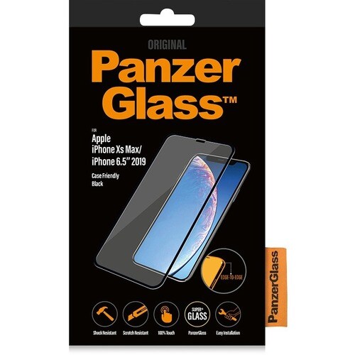 PanzerGlass Original Tempered Glass Screen Protector - Crystal Clear - For 16.5 cm (6.5") LCD iPhone XS Max - Shock Resist