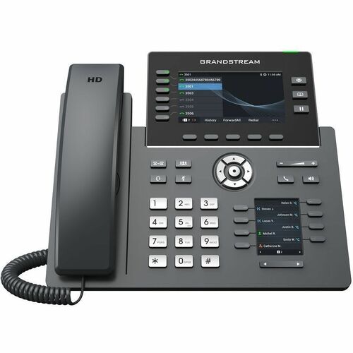 Grandstream GRP2616 IP Phone - Wi-Fi, Bluetooth - 3 Multiple Conferencing - 6 x Total Line - 4.3" LCD - IEEE 802.11 a/b/g/