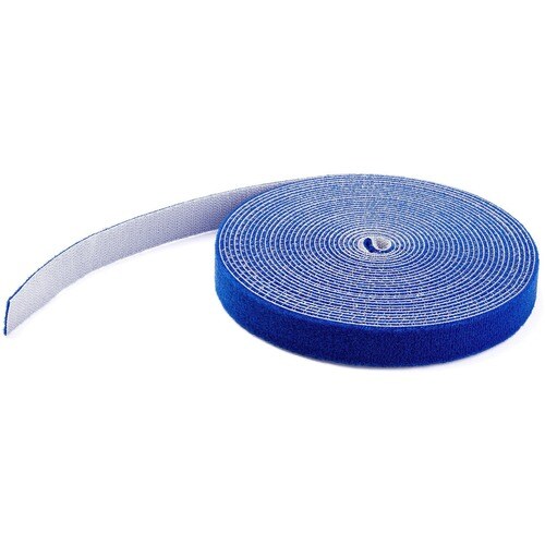 StarTech.com 100ft. Hook and Loop Roll - Blue - Cable Management (HKLP100BL) - 100ft Bulk Roll of Blue Hook and Loop Tape 