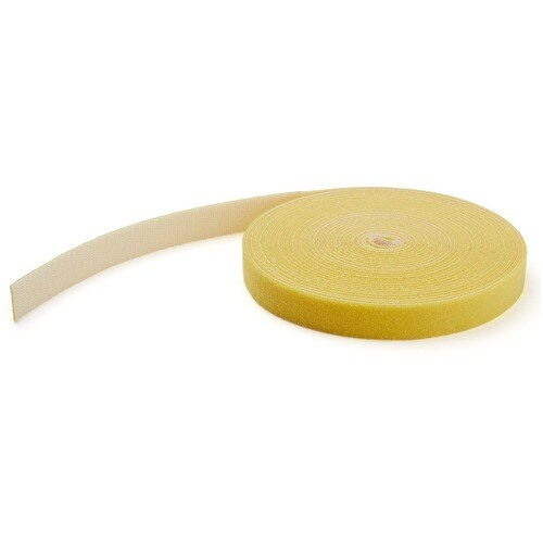 StarTech.com 50ft. Hook and Loop Roll - Yellow - Cable Management (HKLP50YW) - 50ft Bulk Roll of Yellow Hook and Loop Tape