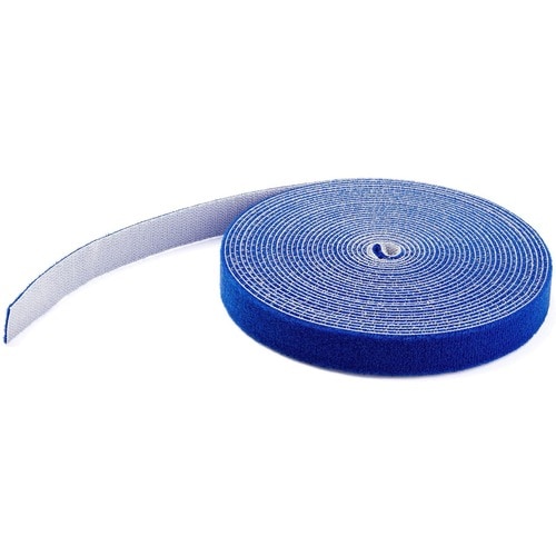 StarTech.com 25ft. Hook and Loop Roll - Blue - Cable Management (HKLP25BL) - 25ft Bulk Roll of Blue Hook and Loop Tape 3/4