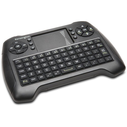 Kensington Wireless Handheld Keyboard - Wireless Connectivity - RF - USB Interface - QWERTY Layout - TouchPad - Windows - 