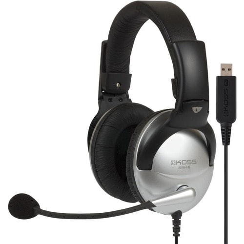 Koss SB45 USB Headsets & Gaming - Stereo - USB - Wired - 100 Ohm - 18 Hz - 20 kHz - Over-the-head - Binaural - Circumaural