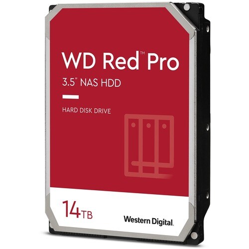 Western Digital Red Pro WD141KFGX 14 TB Hard Drive - 3.5" Internal - SATA (SATA/600) - Conventional Magnetic Recording (CM