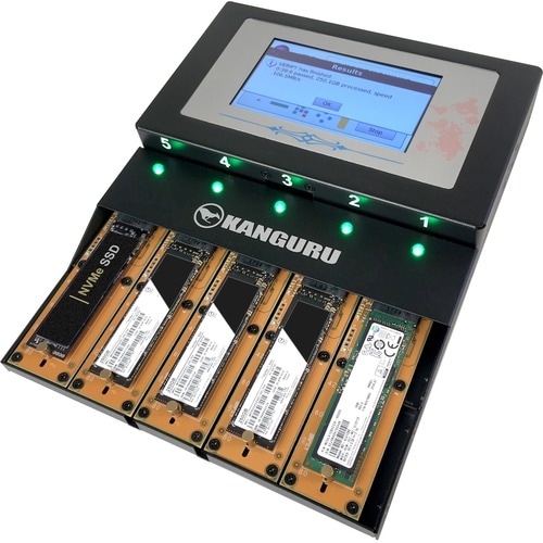Kanguru KanguruClone 4 M.2 NVMe SSD Duplicator - Standalone - TAA Compliant - 1 x Source Drive(s) Supported - 4 x Destinat