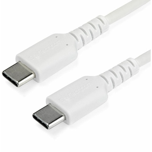 StarTech.com 1m USB C Charging Cable - Durable Fast Charge & Sync USB 2.0 Type C to C Charger Cord - TPE Jacket Aramid Fib