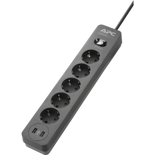 APC ESSENTIAL SURGEARREST 5 OUTLET 2 USB PORTS BL 230V DE