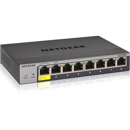 NETGEAR Switch Smart 8-Porte Gigabit Ethernet (GS108T) - Managed, Desktop