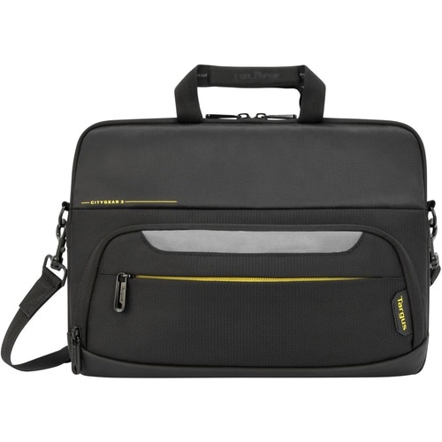 Targus City Gear TSS866GL Carrying Case for 35.6 cm (14") Notebook - Black - Poly, Polyurethane Body - Handle, Shoulder St