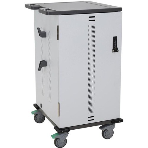 Ergotron YES30 Basic Charging Cart, AU/NZ - 3 Shelf - 27.22 kg Capacity - 4 Casters - 101.60 mm Caster Size - Wood, Thermo