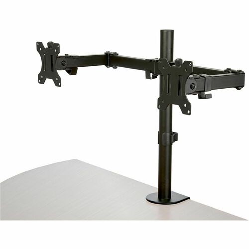 StarTech.com Desk Mount Dual Monitor Arm, Ergonomic VESA Compatible Mount for up to 32" (17.6lb/8kg) Display, Clamp/Gromme