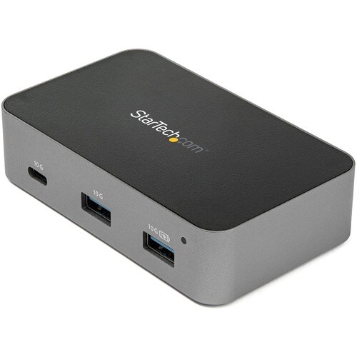 StarTech.com 3 Port USB C 3.2 Gen 2 Hub with Ethernet Adapter - 10Gbps USB Type C to 2x USB-A 1x USB-C - Powered Hub w/ Fa