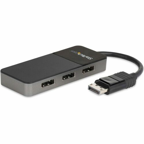 StarTech.com 3-Port DisplayPort 1.4 Splitter, DisplayPort to 3x DP Multi-Monitor Adapter, Triple 4K Computer MST Hub, Wind