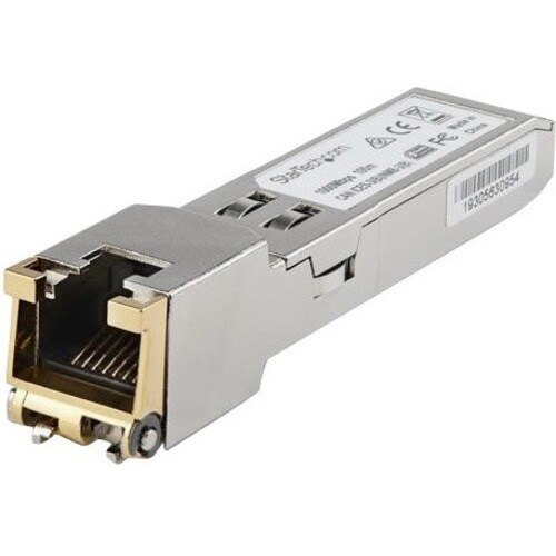 StarTech.com Cisco SFP (mini-GBIC) Module - For Data Networking - 1 x RJ-45 1000Base-T LAN - Twisted PairGigabit Ethernet 