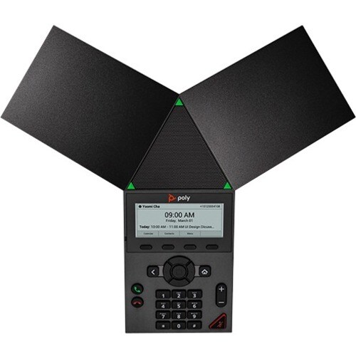 Sistema de conferencia IP Poly Trio 8300 - Con cable/inalámbrico - Con cable/inalámbrico - Bluetooth, Wi-Fi - Negro - 1 x 