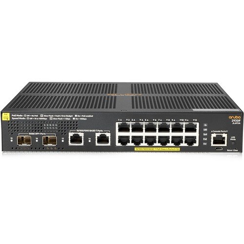 HPE 2930F 16 Ports Manageable Ethernet Switch - 3 Layer Supported - Modular - Twisted Pair, Optical Fiber