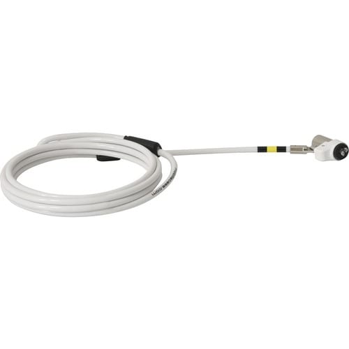 Câble de verrouillage MOBILIS Pour Ordinateur - 2 m Câble - Verrou Master Keyed (à clé passe-partout) - Blanc - Acier Durc