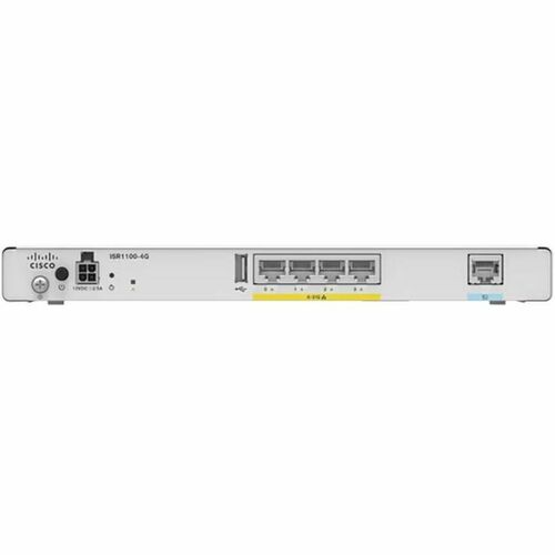 Cisco ISR1100-4G Ethernet Wireless Integrated Services Router - 5 x Network Port - USB - Gigabit Ethernet - VPN Supported 