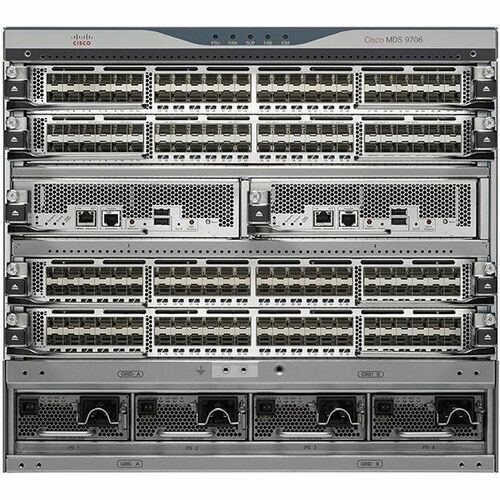 Cisco 9706 V2 SAN Switch Chassis - 6 x Total Expansion Slots - Rack-mountable - 9U - Redundant Power Supply