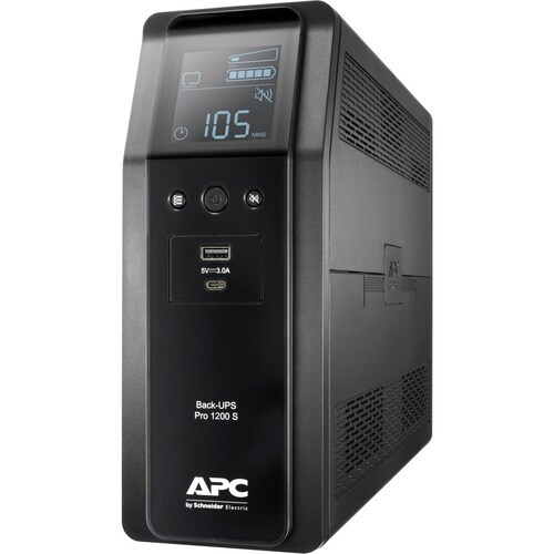 APC by Schneider Electric Back-UPS Pro BR1200SI Linha interativa UPS - 1.20 kVA/720 W - Torre - AVR - 230 V AC Input - 230