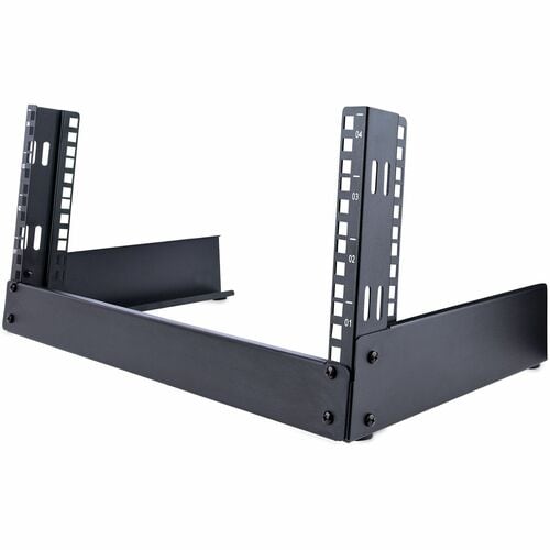 Rack 4U 19" à Cadre Ouvert - Rack Réseau Autoportant à 2 Montants - Équipement Switch/Panneau de Brassage/Routeur/AV/IT - 