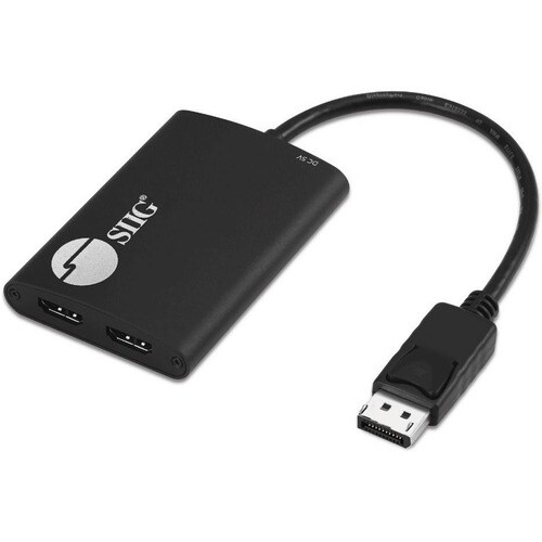 SIIG 4K 1x2 DisplayPort 1.2 to HDMI MST Splitter - DP to 2x HDMI output - 21.6Gbps video bandwidth - Supports 4K HDR and H