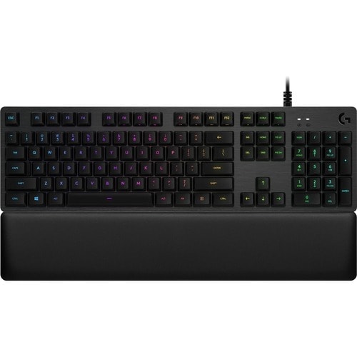 Logitech G G513 CARBON Gaming Keyboard - Cable Connectivity - USB 2.0 Interface - RGB LED - Spanish - QWERTY Layout - Carb