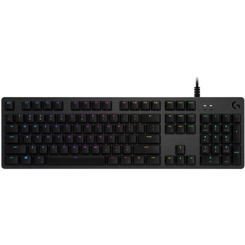 Logitech G512 Gaming Keyboard - Cable Connectivity - USB 2.0 Interface - Spanish - Carbon - Mechanical Keyswitch - Windows