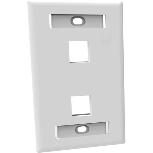 Furukawa Placa frontal - 2 x Número total de enchufes - Plástico ABS - Blanco