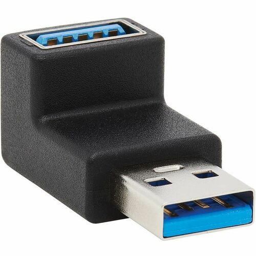 Eaton Tripp Lite Series USB 3.0 SuperSpeed Adapter - USB-A to USB-A, M/F, Up Angle, Black - 1 x Type A USB 3.0 USB Male - 