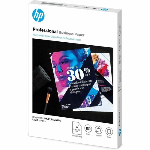 HP Professional Tintenstrahl, Laser, Seitenbreit Kopier- und Mehrzweckpapier - DIN DIN A4 - 210 mm x 297 mm - 180 g/m² Gra