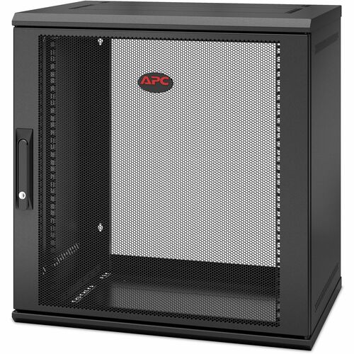 APC by Schneider Electric NetShelter WX 12U Wall Mountable Rack Cabinet for Networking, Airflow System - 482.60 mm Rack Wi