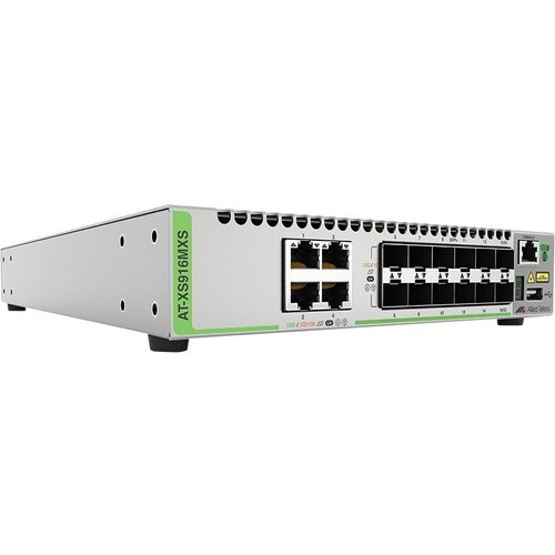 Allied Telesis CentreCOM XS900MX AT-XS916MXS 4 Ports Manageable Layer 3 Switch - Gigabit Ethernet, 10 Gigabit Ethernet - 1