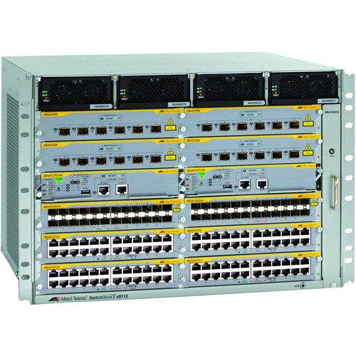 Chasis para conmutador Allied Telesis SwitchBlade  x8112 Puertos Gestionable - 10 Gigabit Ethernet - 3 Capa compatible - M