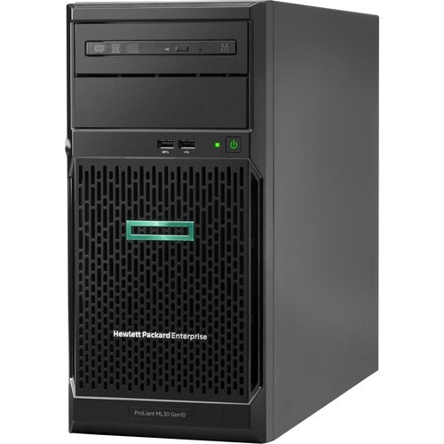 HPE ProLiant ML30 G10 4U Tower Server - 1 Xeon E-2224 3.40 GHz - 16 GB RAM - Serial ATA/600 Controller - 1 Processor Suppo