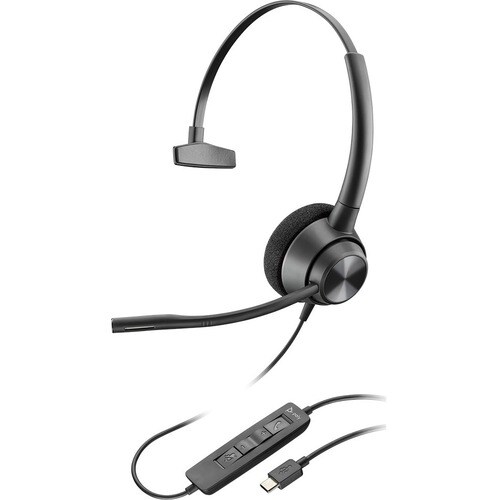 Plantronics EncorePro 310 Com fios Headset Mono Fone de ouvido - Monaural - Supra-aural - 32 Ohm - 50 Hz para 8 kHz - Canc